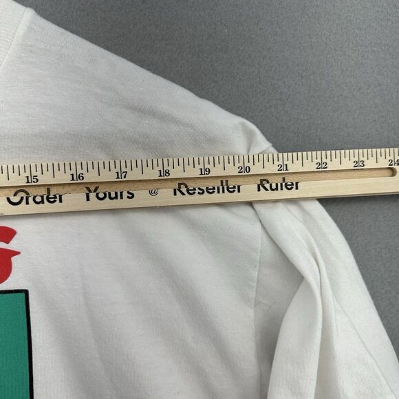 2018 Travis Scott The Vibes Too Wavy White Tshirt‎ Men’s L Color Block Hip Hop - Picture 5 of 8
